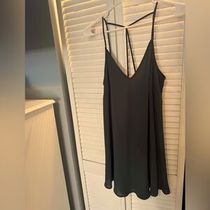 Elegant Dark Green Spaghetti Strap Dress